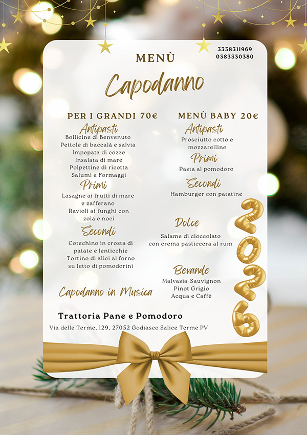 menu panepomodoro